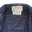画像12: SUGAR CANE シュガーケーン SC29585 FICTION ROMANCE 8.5oz. BLACK WABASH STRIPE WORK SHIRT ブラックウォバッシュ ストライプワークシャツ ブラックの硫化染料でベース ドットストライプ ヴィンテージウェア (12)
