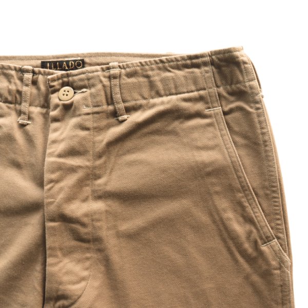 画像7: JELADO ジェラード AG94341A 41 Khaki Lastresort Chino Cloth ラストリゾート チノクロス チノパン ディープサウスコットン スレン染料 新41KHAKI 股上深くワタリ太め ワークパンツ made in japan (7)