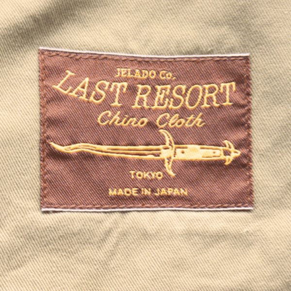 画像12: JELADO ジェラード AG94341A 41 Khaki Lastresort Chino Cloth ラストリゾート チノクロス チノパン ディープサウスコットン スレン染料 新41KHAKI 股上深くワタリ太め ワークパンツ made in japan (12)