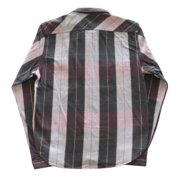 画像11: JELADO ジェラード JP12106 Unionworkers Shirt Short ユニオンワーカーズシャツ ショート ネルシャツ 別注ネル生地 定番 ヴィンテージ感 レギュラーサイズ 快適な着心地 保温性 ユーズド加工 (11)