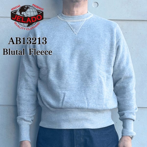画像1: JELADO ジェラード AB13213 Blutal Fleece ブルータルフリース スウェット 両V杢グレースウェット REBUILT リベルト ヴィンテージスウェット トレーナー フリース (1)
