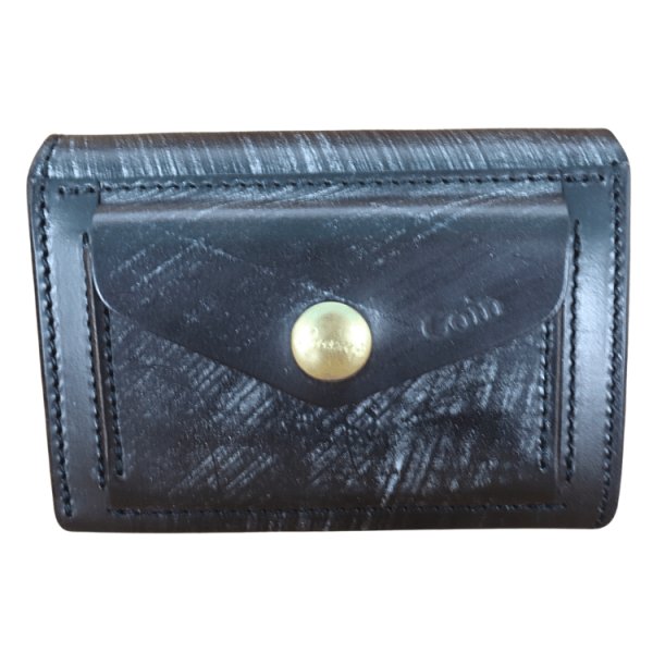 画像16: 池之端銀革店 Cramp Cr-920 UKブライドル コンパクトウォレット ミニ財布 コンパクトウォレット カードケースサイズ アンティーク UKブライドルレザー 最小クラス 革製品 日本製 (16)