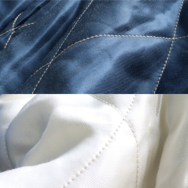 画像19: TAILOR TOYO テーラー東洋 TT15792-138 Mid 1950s Style Velveteen Souvenir Jacket “WHITE DRAGON” × “BLACK EAGLE” 別珍スーベニアジャケット 別珍 スカジャン 白龍 黒鷲リバーシブル 2トーン サテン生地 スーベニアジャケット 刺繍 (19)