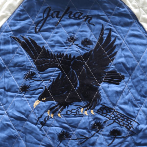 画像18: TAILOR TOYO テーラー東洋 TT15792-138 Mid 1950s Style Velveteen Souvenir Jacket “WHITE DRAGON” × “BLACK EAGLE” 別珍スーベニアジャケット 別珍 スカジャン 白龍 黒鷲リバーシブル 2トーン サテン生地 スーベニアジャケット 刺繍 (18)
