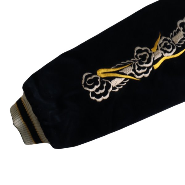 画像13: TAILOR TOYO テーラー東洋 TT15792-128 Mid 1950s Style Velveteen Souvenir Jacket “ROARING TIGER” × “JAPAN MAP” 別珍スーベニアジャケット 別珍 スカジャン 虎 日本地図リバーシブル 2トーン サテン生地 スーベニアジャケット 刺繍 (13)