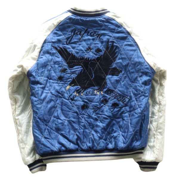 画像17: TAILOR TOYO テーラー東洋 TT15792-138 Mid 1950s Style Velveteen Souvenir Jacket “WHITE DRAGON” × “BLACK EAGLE” 別珍スーベニアジャケット 別珍 スカジャン 白龍 黒鷲リバーシブル 2トーン サテン生地 スーベニアジャケット 刺繍 (17)