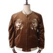 画像2: TAILOR TOYO テーラー東洋 TT15792-138 Mid 1950s Style Velveteen Souvenir Jacket “WHITE DRAGON” × “BLACK EAGLE” 別珍スーベニアジャケット 別珍 スカジャン 白龍 黒鷲リバーシブル 2トーン サテン生地 スーベニアジャケット 刺繍 (2)