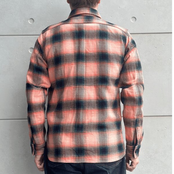 画像3: SAMURAI JEANS サムライジーンズ SIN25-01 ロープインディゴヘビーネルワークシャツ ネルシャツ  チェックシャツ 長袖シャツ  (3)