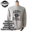 画像1: BUZZ RICKSON'S バズリクソンズ BR69644 HORIZONTAL KNITTING SWEAT SHIRT “ARMY FOOTBALL” ホリゾンタル・ニッティング スウェットシャツ スウェット ARMY フットボール ミリタリー (1)