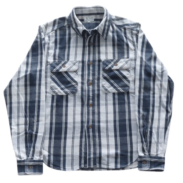 画像15: JELADO ジェラード JP12106 Unionworkers Shirt Short ユニオンワーカーズシャツ ショート ネルシャツ 別注ネル生地 定番 ヴィンテージ感 レギュラーサイズ 快適な着心地 保温性 ユーズド加工 (15)