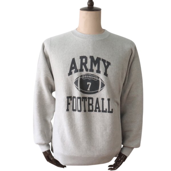 画像2: BUZZ RICKSON'S バズリクソンズ BR69644 HORIZONTAL KNITTING SWEAT SHIRT “ARMY FOOTBALL” ホリゾンタル・ニッティング スウェットシャツ スウェット ARMY フットボール ミリタリー (2)