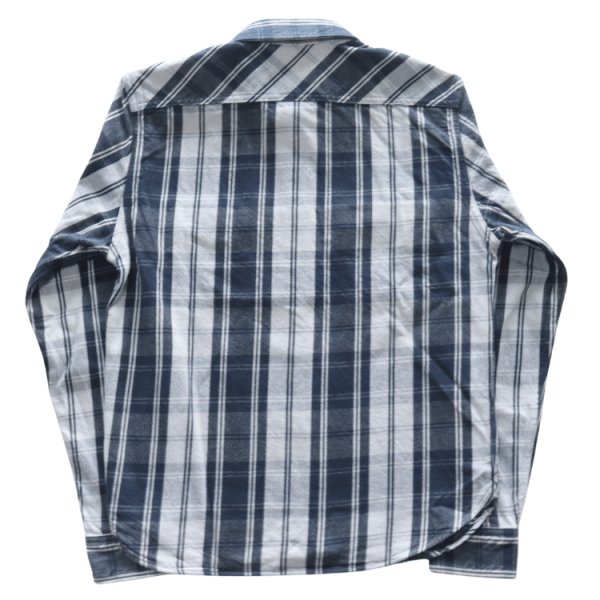 画像18: JELADO ジェラード JP12106 Unionworkers Shirt Short ユニオンワーカーズシャツ ショート ネルシャツ 別注ネル生地 定番 ヴィンテージ感 レギュラーサイズ 快適な着心地 保温性 ユーズド加工 (18)