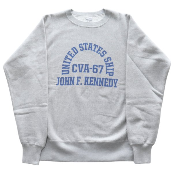 画像4: BUZZ RICKSON'S バズリクソンズ BR69645 HORIZONTAL KNITTING SWEAT SHIRT “CVA-67 J.F. KENNEDY” ホリゾンタル・ニッティング スウェットシャツ スウェット CVA-67 ジョン・F・ケネディ ミリタリー (4)