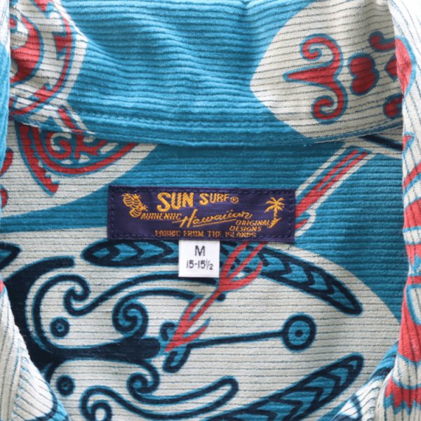 画像6: SUN SURF サンサーフ SS29581 CORDUROY L/S OPEN SHIRT "GOD'S SHIELD" 長袖 アロハシャツ コーデュロイオープンシャツ コットン100% (6)