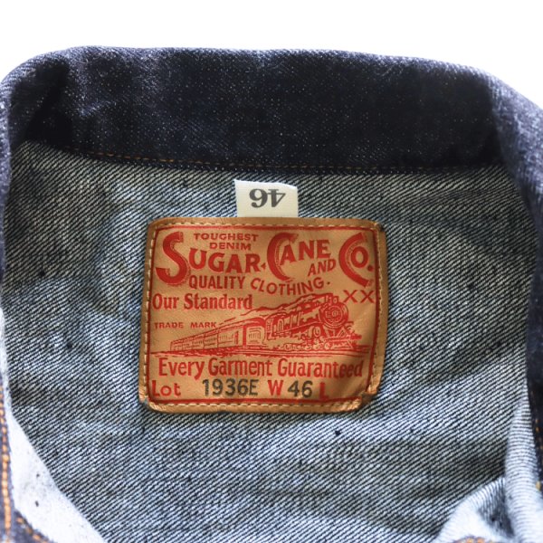 画像4: SUGAR CANE シュガーケーン SC11936T 13oz. DENIM BLOUSE 1936 MODEL (T-BACK) デニムブラウス デニムジャケット (4)