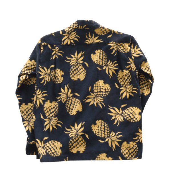 画像16: SUN SURF サンサーフ SS29580 L/S CORDUROY OPEN SHIRT “DUKE'S PINEAPPLE” 長袖 アロハシャツ デューク・カハナモク パイナップル コットン100% (16)