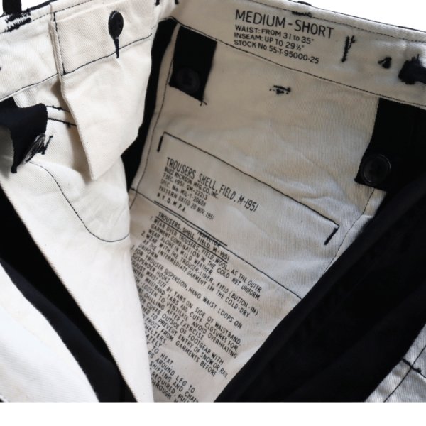 画像7: BUZZ RICKSON'S バズリクソンズ BR42592 WILLIAM GIBSON COLLECTION BLACK M-51 TROUSERS ウィリアムギブソン M-51トラウザーズ (7)