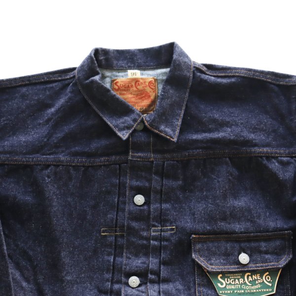 画像3: SUGAR CANE シュガーケーン SC11936T 13oz. DENIM BLOUSE 1936 MODEL (T-BACK) デニムブラウス デニムジャケット (3)