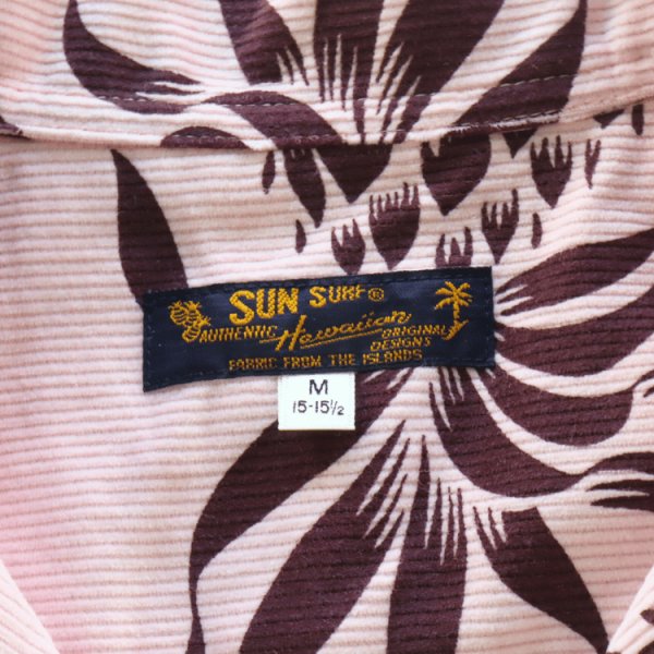 画像6: SUN SURF サンサーフ SS29580 L/S CORDUROY OPEN SHIRT “DUKE'S PINEAPPLE” 長袖 アロハシャツ デューク・カハナモク パイナップル コットン100% (6)