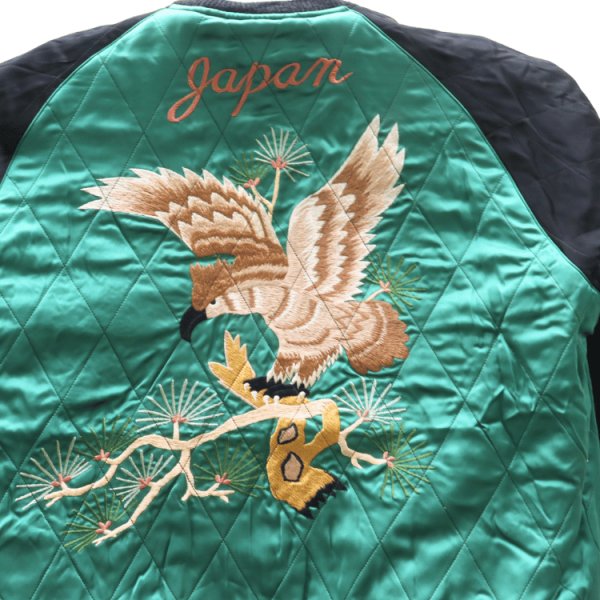 画像19: TAILOR TOYO テーラー東洋 TT15809-119 Mid 1950s Style Velveteen × Acetate Quilted Souvenir Jacket “Stencil Paint” TOYO ENTERPRISE 60th Anniversary Special Edition “TIGER HEAD” × “EAGLE” 別珍スカジャン 白虎 鷲 リバーシブル スーベニアジャケット 刺繍 東洋エンタープライズ60周年記念 スペシャルエディション (19)
