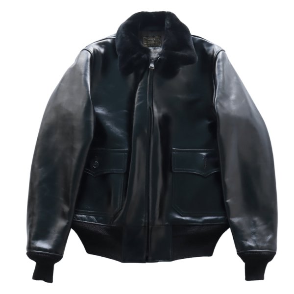画像4: BUZZ RICKSON'S バズリクソンズ BR80655 WILLIAM GIBSON COLLECTION Type BLACK AN-J-3A HORSEHIDE MODELウィリアムギブソンコレクション ブラックAN-J-3A ホースハイドモデル 革ジャン 馬革 レザージャケット 小説家 ウィリアム・ギブソン ブラックシリーズ (4)