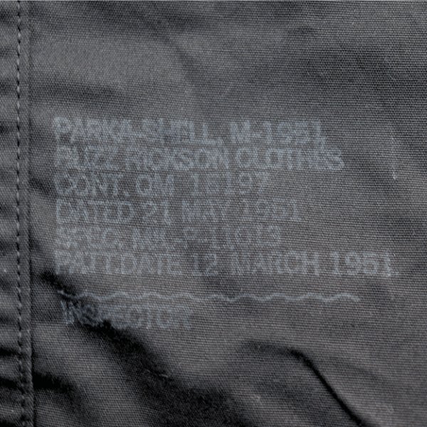 画像12: BUZZ RICKSON'S バズリクソンズ BR14969 WILLIAM GIBSON COLLECTION Type BLACK M-51 PARKA ウィリアムギブソンコレクション ブラックM-51パーカー M-51 フィールドパーカー モッズコート 小説家 ウィリアムギブソン ブラックシリーズ (12)