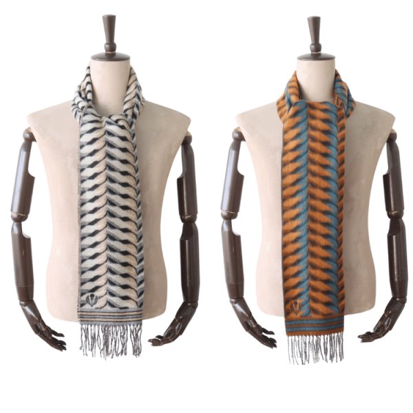 画像12: DAPPER'S ダッパーズ LOT1815 Cashmink Scarf by V.FRAAS カシミンクスカーフ マフラー スカーフ カシミア ミンク (12)