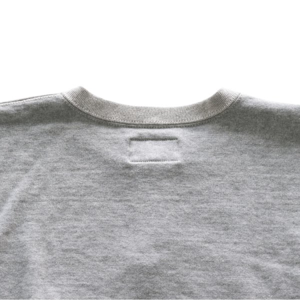 画像14: DELUXEWARE デラックスウエア S106-00 OPEN NECK オープンネック ヘンリーネック スウェット 20oz HEAVY KNIT 最高密度スウェット ヘンリーネックモデル しっかりとした質感 高保温性 限界密度の極厚吊裏毛 裏起毛 日本製 (14)