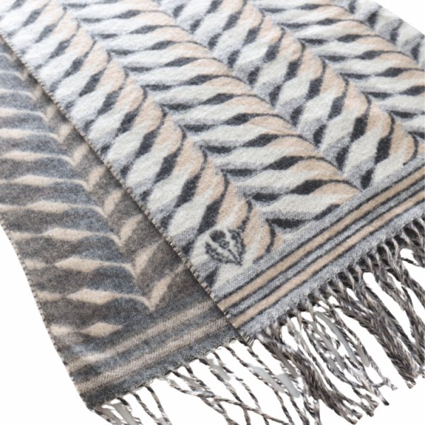 画像4: DAPPER'S ダッパーズ LOT1815 Cashmink Scarf by V.FRAAS カシミンクスカーフ マフラー スカーフ カシミア ミンク (4)