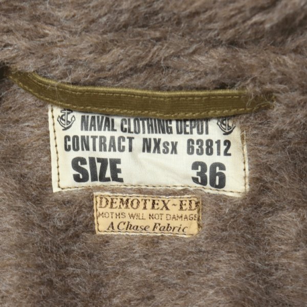 画像11: BUZZ RICKSON'S バズリクソンズ BR15766 Type N-1 Khaki NAVAL CLOTHING DFPOT DEMOTEX-ED STENCIL MIDWAY N-1 デッキジャケット ミリタリー カーキモデル ステンシル (11)