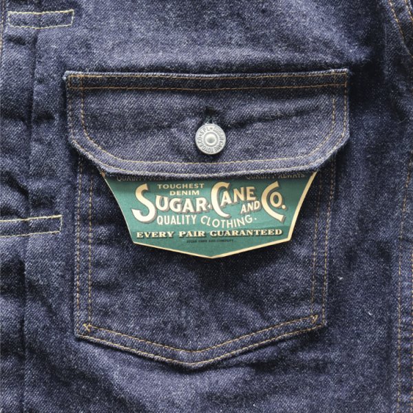 画像10: SUGAR CANE シュガーケーン SC11936 13oz. DENIM BLOUSE 1936 MODEL デニムブラウス デニムジャケット Gジャン 1st (10)