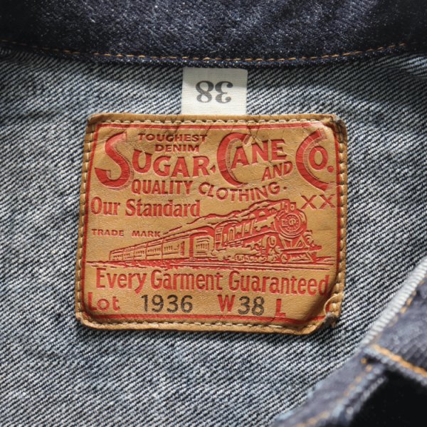 画像6: SUGAR CANE シュガーケーン SC11936 13oz. DENIM BLOUSE 1936 MODEL デニムブラウス デニムジャケット Gジャン 1st (6)
