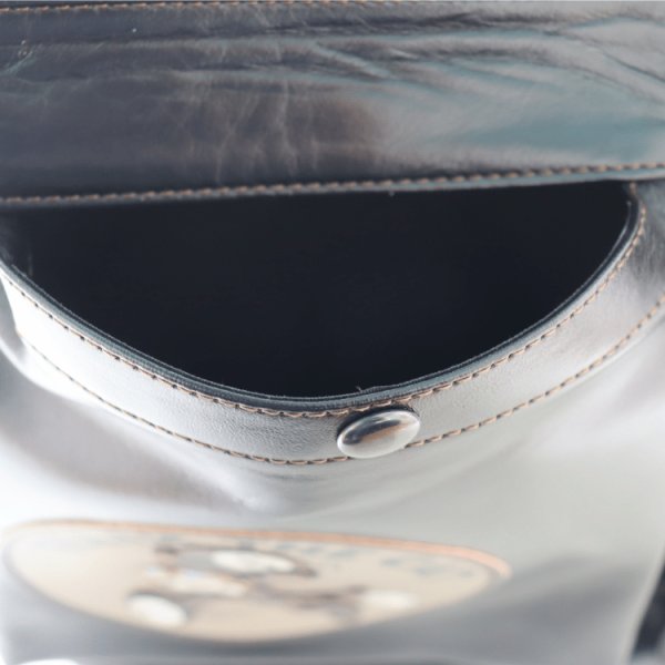 画像8: TOYS McCOY トイズマッコイ TMA2523 LEATHER HELMET BAG FELIX THE CAT " 8 BALL " レザーヘルメットバッグ フィリックス エイトボールレザーバッグ ショルダーバッグ ハンドバッグ ホースハイド ヘルメットバッグ (8)