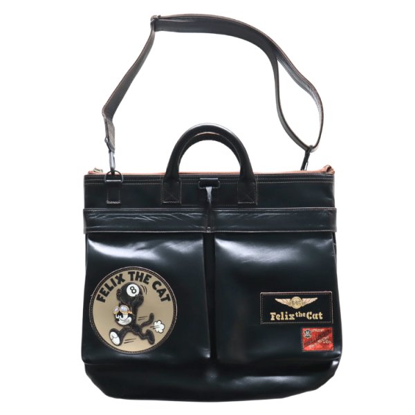 画像19: TOYS McCOY トイズマッコイ TMA2523 LEATHER HELMET BAG FELIX THE CAT " 8 BALL " レザーヘルメットバッグ フィリックス エイトボールレザーバッグ ショルダーバッグ ハンドバッグ ホースハイド ヘルメットバッグ (19)
