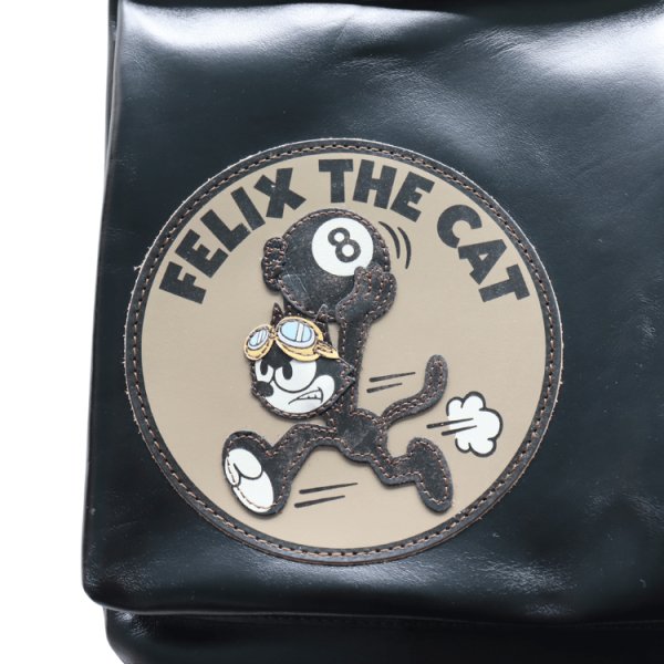 画像3: TOYS McCOY トイズマッコイ TMA2523 LEATHER HELMET BAG FELIX THE CAT " 8 BALL " レザーヘルメットバッグ フィリックス エイトボールレザーバッグ ショルダーバッグ ハンドバッグ ホースハイド ヘルメットバッグ (3)