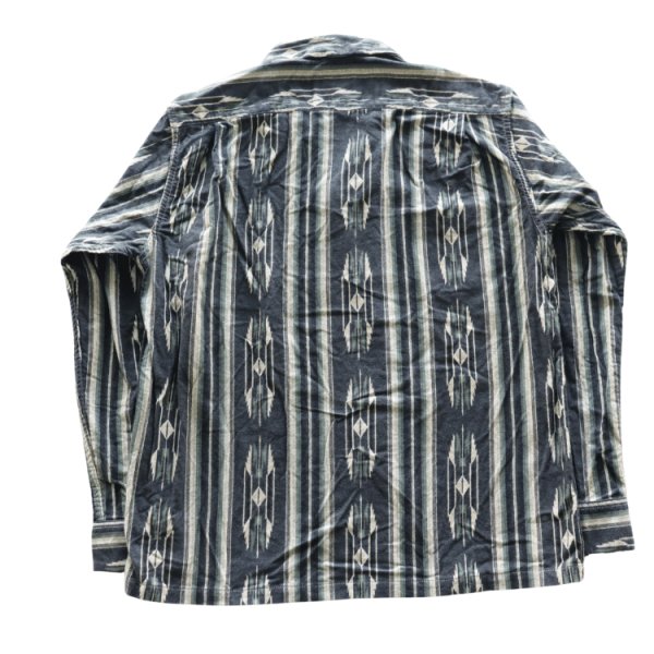 画像18: CUSHMAN クッシュマン 25708 NATIVE PURINT NEL OPEN COLLAR SHIRTS ネイティブプリントネルオープンカラーシャツ ネルシャツ ネイティブプリント 長袖シャツ (18)