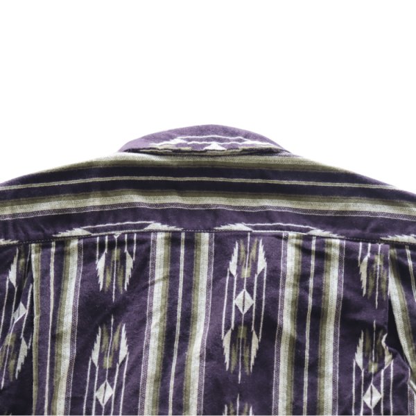 画像15: CUSHMAN クッシュマン 25708 NATIVE PURINT NEL OPEN COLLAR SHIRTS ネイティブプリントネルオープンカラーシャツ ネルシャツ ネイティブプリント 長袖シャツ (15)
