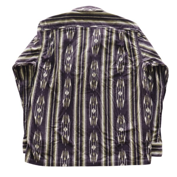 画像14: CUSHMAN クッシュマン 25708 NATIVE PURINT NEL OPEN COLLAR SHIRTS ネイティブプリントネルオープンカラーシャツ ネルシャツ ネイティブプリント 長袖シャツ (14)