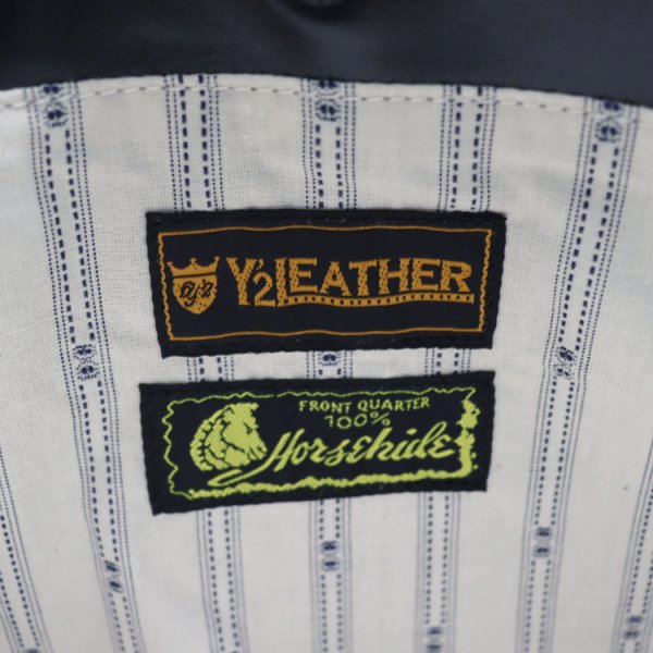 画像6: Y'2 LEATHER ワイツーレザー BG-18 NATURAL SCAR HORSE SACOCHE BAG ナチュラルスカー ホース サコッシュバッグ ショルダーバッグ  馬革 本革 (6)