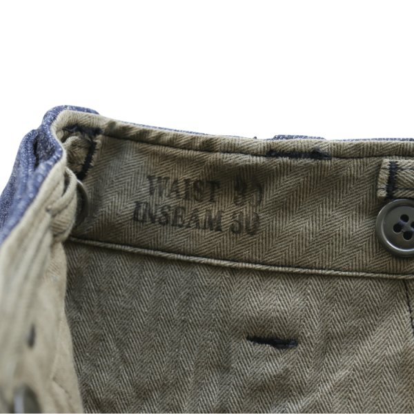 画像13: BUZZ RICKSON'S バズリクソンズ BR42596 TROUSERS, FIELD, Type M-1943 “DENIM CIVILIAN MODEL”デニム シビリアンモデル アーミートラウザーズ U.S.ARMY デニムトラウザーズ デニムパンツ (13)