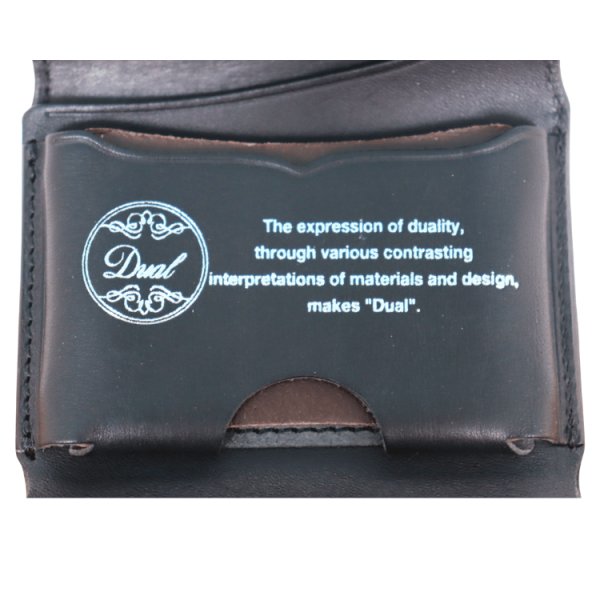 画像9: 池之端銀革店 Dual DCr-1040 サドルプルアップ コンパクトウォレット ミニ財布 コンパクトウォレット カードケースサイズ クラシカルデザイン サドルプルアップレザー 最小クラス 革製品 日本製 (9)