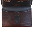画像8: 池之端銀革店 Dual DCr-1040 サドルプルアップ コンパクトウォレット ミニ財布 コンパクトウォレット カードケースサイズ クラシカルデザイン サドルプルアップレザー 最小クラス 革製品 日本製 (8)