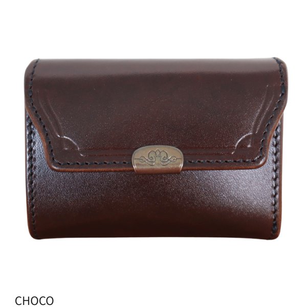 画像4: 池之端銀革店 Dual DCr-1040 サドルプルアップ コンパクトウォレット ミニ財布 コンパクトウォレット カードケースサイズ クラシカルデザイン サドルプルアップレザー 最小クラス 革製品 日本製 (4)