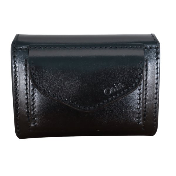 画像3: 池之端銀革店 Dual DCr-1040 サドルプルアップ コンパクトウォレット ミニ財布 コンパクトウォレット カードケースサイズ クラシカルデザイン サドルプルアップレザー 最小クラス 革製品 日本製 (3)