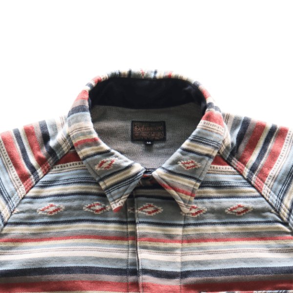 画像7: DELUXEWARE デラックスウエア 7649C NATIVE BORDER ネイティブボーダー ヘビーネルシャツ ネルシャツ ネイティブボーダーネルシャツ ヘビーネル (7)