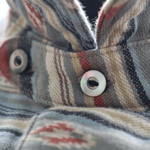 画像15: DELUXEWARE デラックスウエア 7649C NATIVE BORDER ネイティブボーダー ヘビーネルシャツ ネルシャツ ネイティブボーダーネルシャツ ヘビーネル (15)