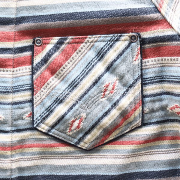 画像9: DELUXEWARE デラックスウエア 7649C NATIVE BORDER ネイティブボーダー ヘビーネルシャツ ネルシャツ ネイティブボーダーネルシャツ ヘビーネル (9)