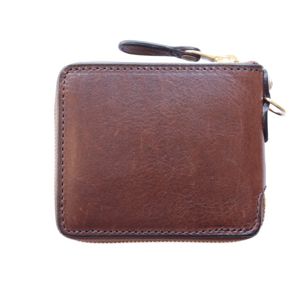 画像2: KC's ケイシイズ KMB023 ビルフォールド ラウンドジップ ヴィンテージホースハイド 二つ折り財布 (2)