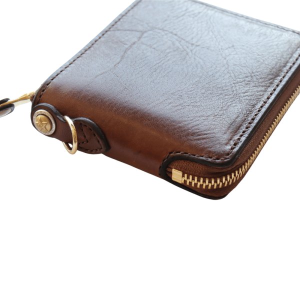 画像3: KC's ケイシイズ KMB023 ビルフォールド ラウンドジップ ヴィンテージホースハイド 二つ折り財布 (3)