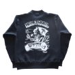 画像11: CUSHMAN クッシュマン x TOP トップ 26386T TOP別注 FULL ZIP SWEAT "HELL ON WHEEL" フルジップスウェット 裏起毛 DEVIL プリント エアブラシ アートワーク (11)